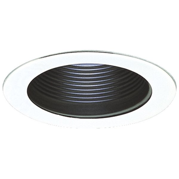 Elco Lighting 4 Metal Step Baffle Trim with Socket Bracket" EL993KB